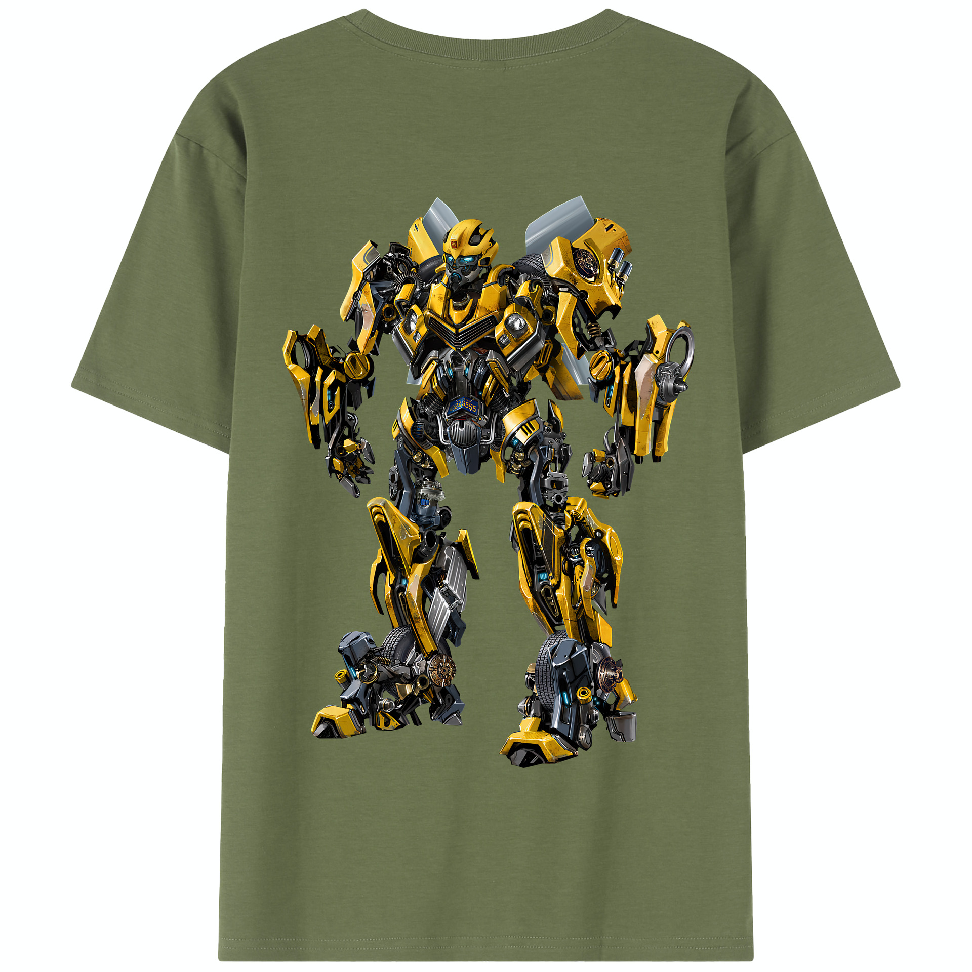（画像用） Transformers トランスフォーマー 綿100％半袖Tシャツ（背面プリント）
